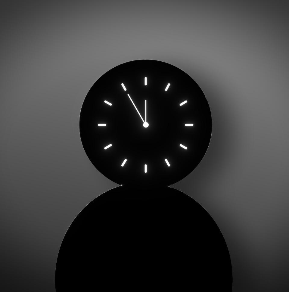 The Untold Archives mark: a figure whose head is a clock, reading five to midnight